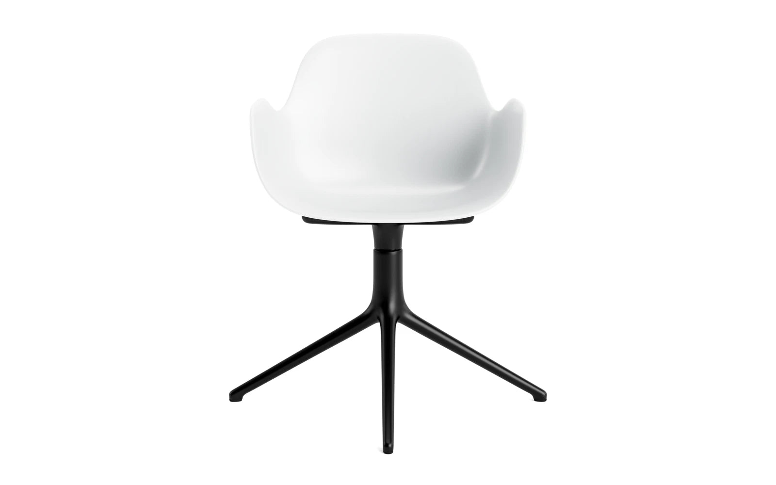 Eleganter Form Drehstuhl mit Armlehnen von Normann Copenhagen. Ideal für moderne Büros und stilvolle Räume, vereint er Design und Funktionalität.