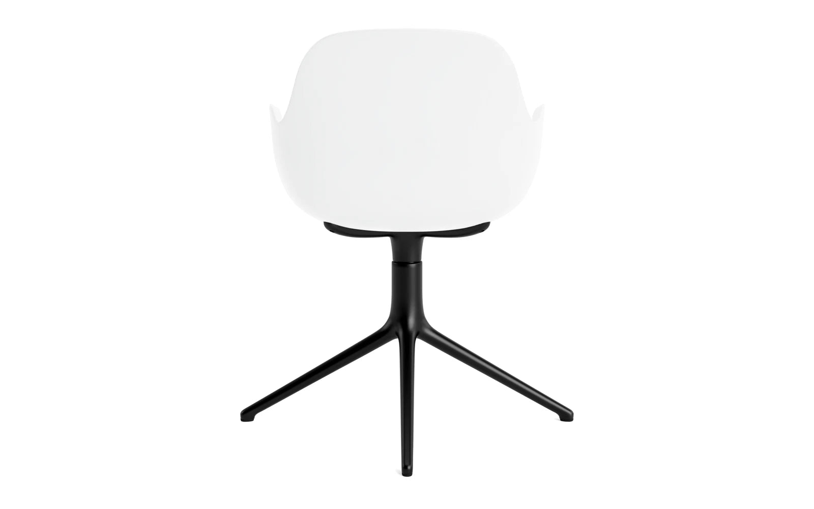 Eleganter Form Drehstuhl mit Armlehnen von Normann Copenhagen. Ideal für moderne Büros und stilvolle Räume, vereint er Design und Funktionalität.