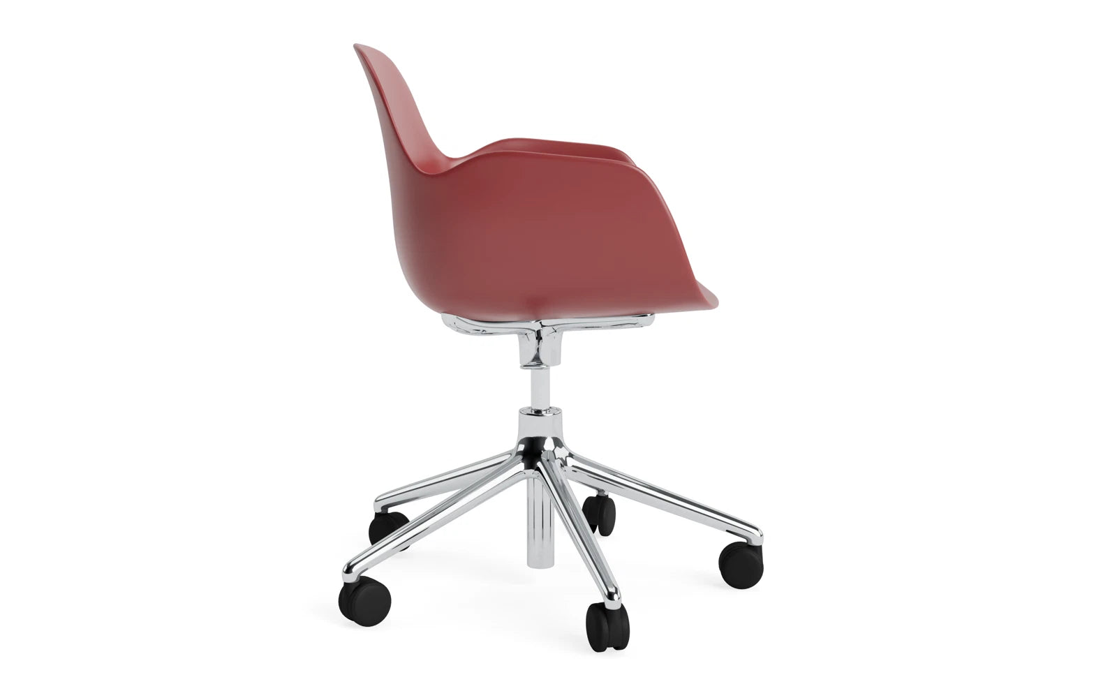 Der Form Bürostuhl mit Armlehne von Normann Copenhagen vereint modernes Design und Komfort, ideal für effizientes Arbeiten im Büro.