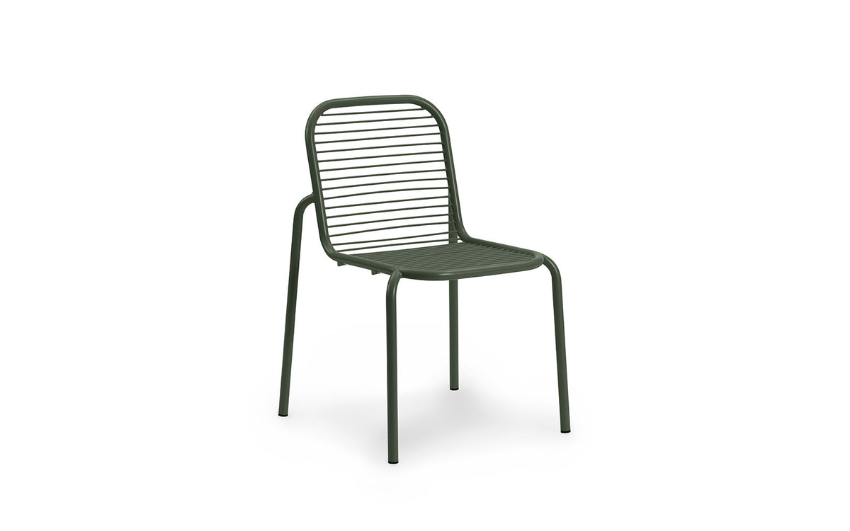 Vig Stuhl in Dunkelgrün präsentiert im Onlineshop von KAQTU Design AG. Gartenstuhl ist von Normann Copenhagen