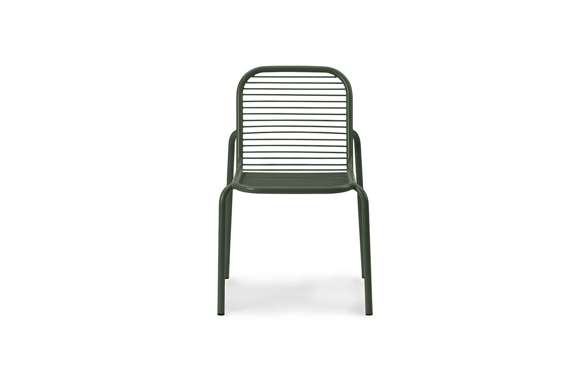 Vig Stuhl in Dunkelgrün präsentiert im Onlineshop von KAQTU Design AG. Gartenstuhl ist von Normann Copenhagen