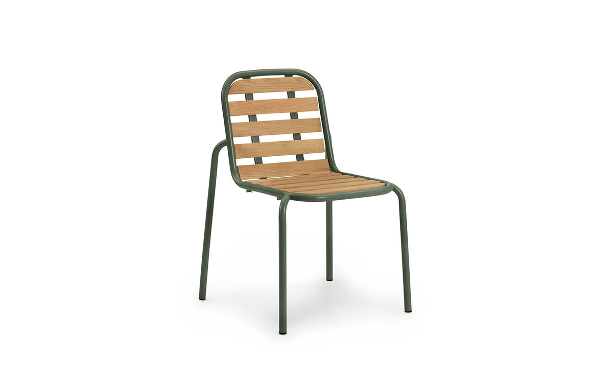 Vig Robinia Stuhl in Dunkelgrün präsentiert im Onlineshop von KAQTU Design AG. Gartenstuhl ist von Normann Copenhagen