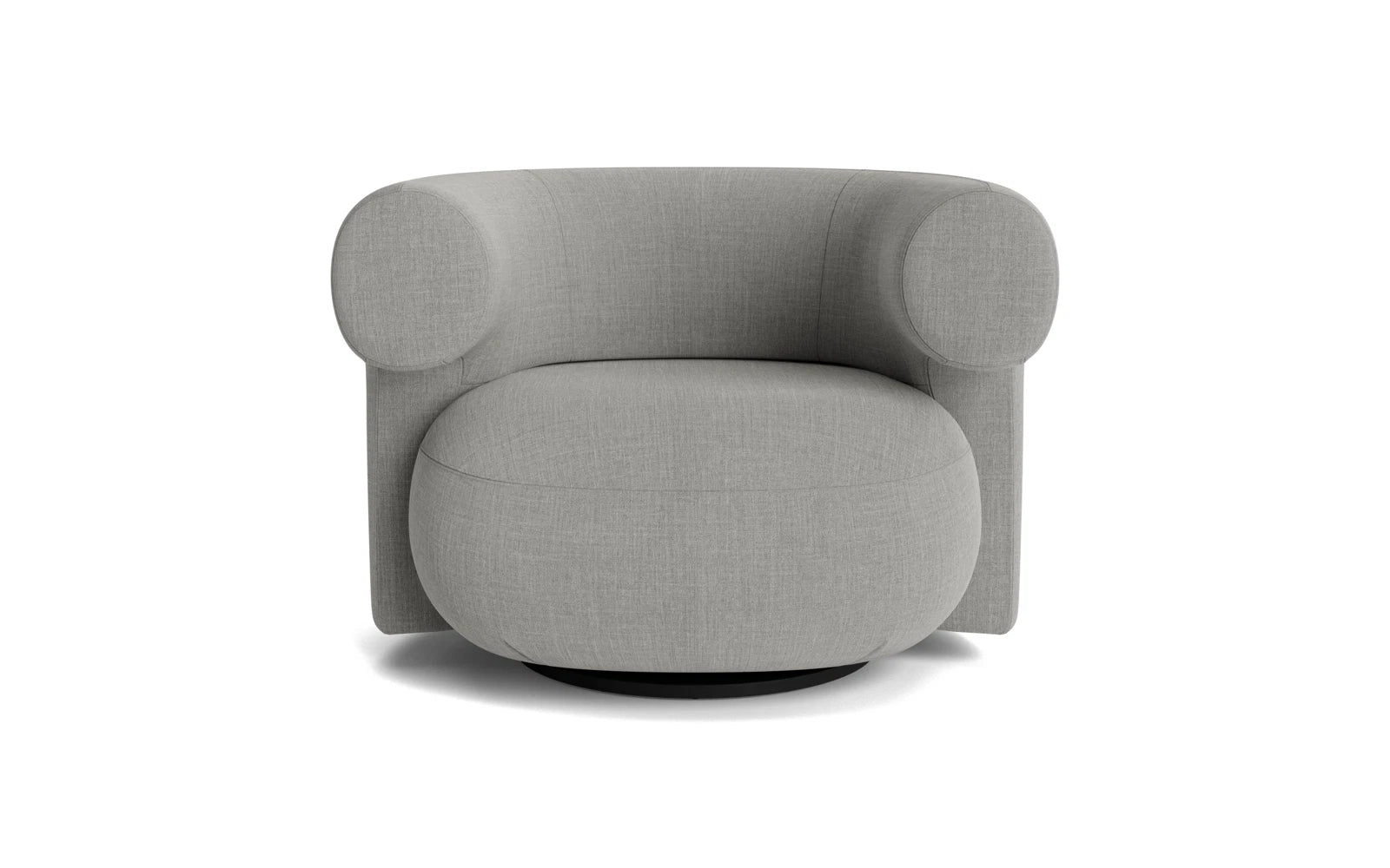 Erleben Sie den Burra Lounge-Sessel von Normann Copenhagen – ein stilvolles Designstück mit Rückdrehfunktion, das Komfort und Eleganz vereint.
