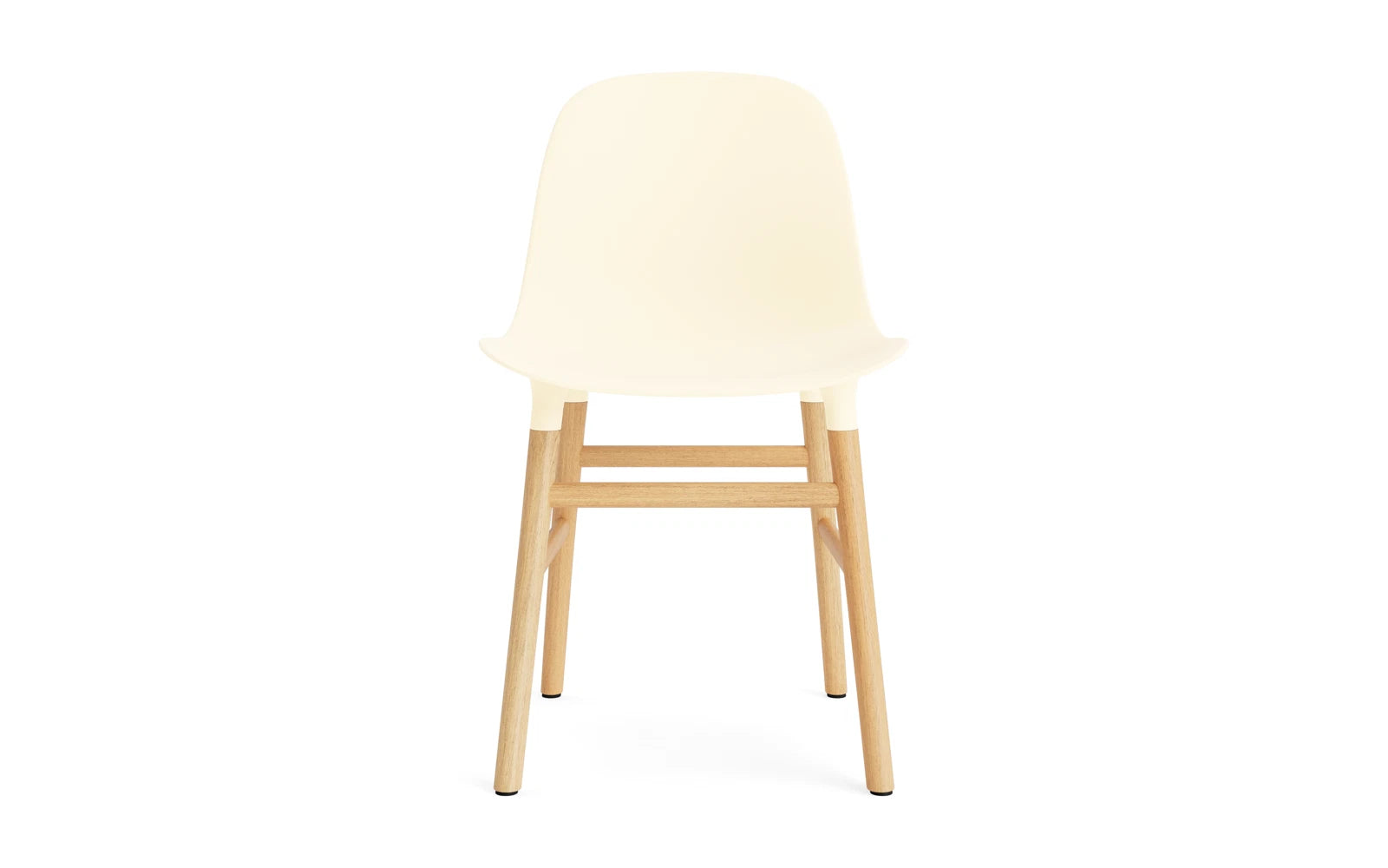 Erleben Sie den Form Stuhl Creme/Eiche von Normann Copenhagen – ein stilvolles Designhighlight, das Funktionalität und Eleganz perfekt kombiniert.
