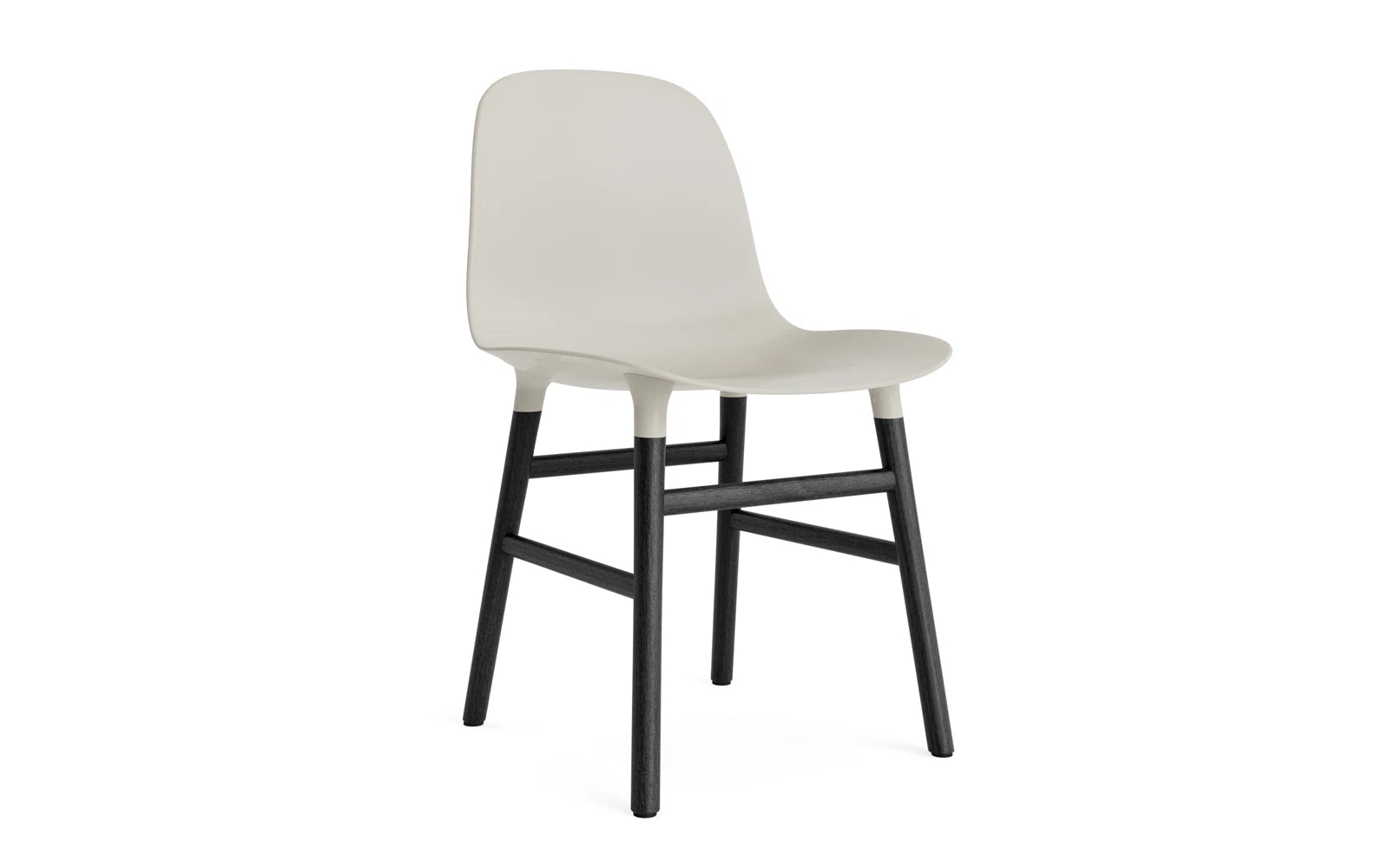 Form Stuhl Hellgrau/schwarz in präsentiert im Onlineshop von KAQTU Design AG. Stuhl ist von Normann Copenhagen