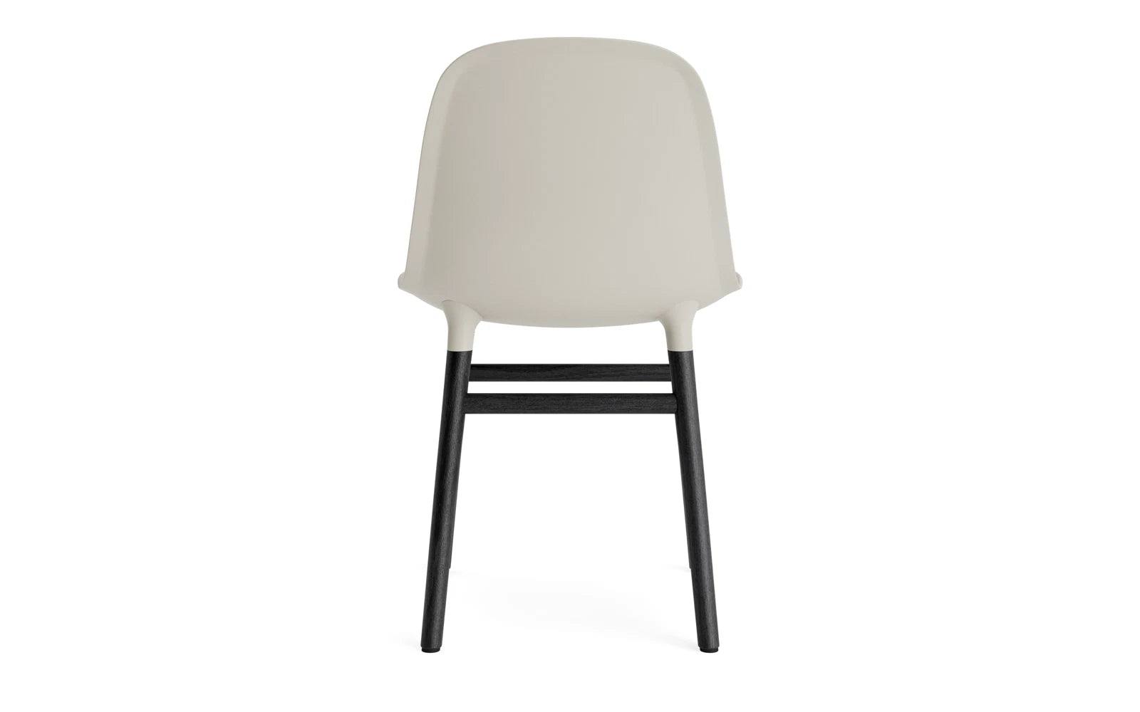 Stylischer Form Stuhl in Hellgrau/Schwarz von Normann Copenhagen. Perfekte Kombination aus zeitgemäßem Design und vielseitiger Anpassungsfähigkeit.