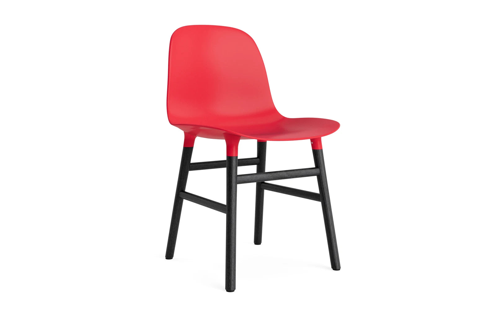 Form Stuhl Leuchtendes Rot/schwarz in präsentiert im Onlineshop von KAQTU Design AG. Stuhl ist von Normann Copenhagen