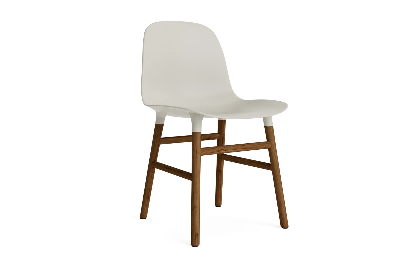 Form Stuhl Hellgrau/Walnuss in präsentiert im Onlineshop von KAQTU Design AG. Stuhl ist von Normann Copenhagen