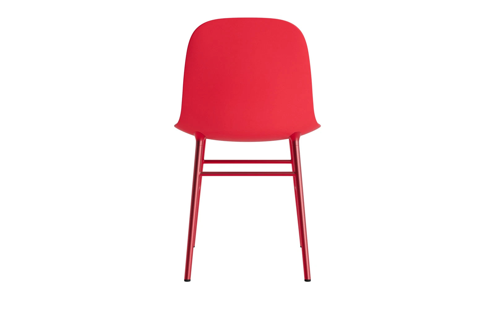 Erleben Sie den Form Stuhl in strahlendem Rot von Normann Copenhagen – ein elegantes Designhighlight, das Funktionalität und Stil perfekt kombiniert.