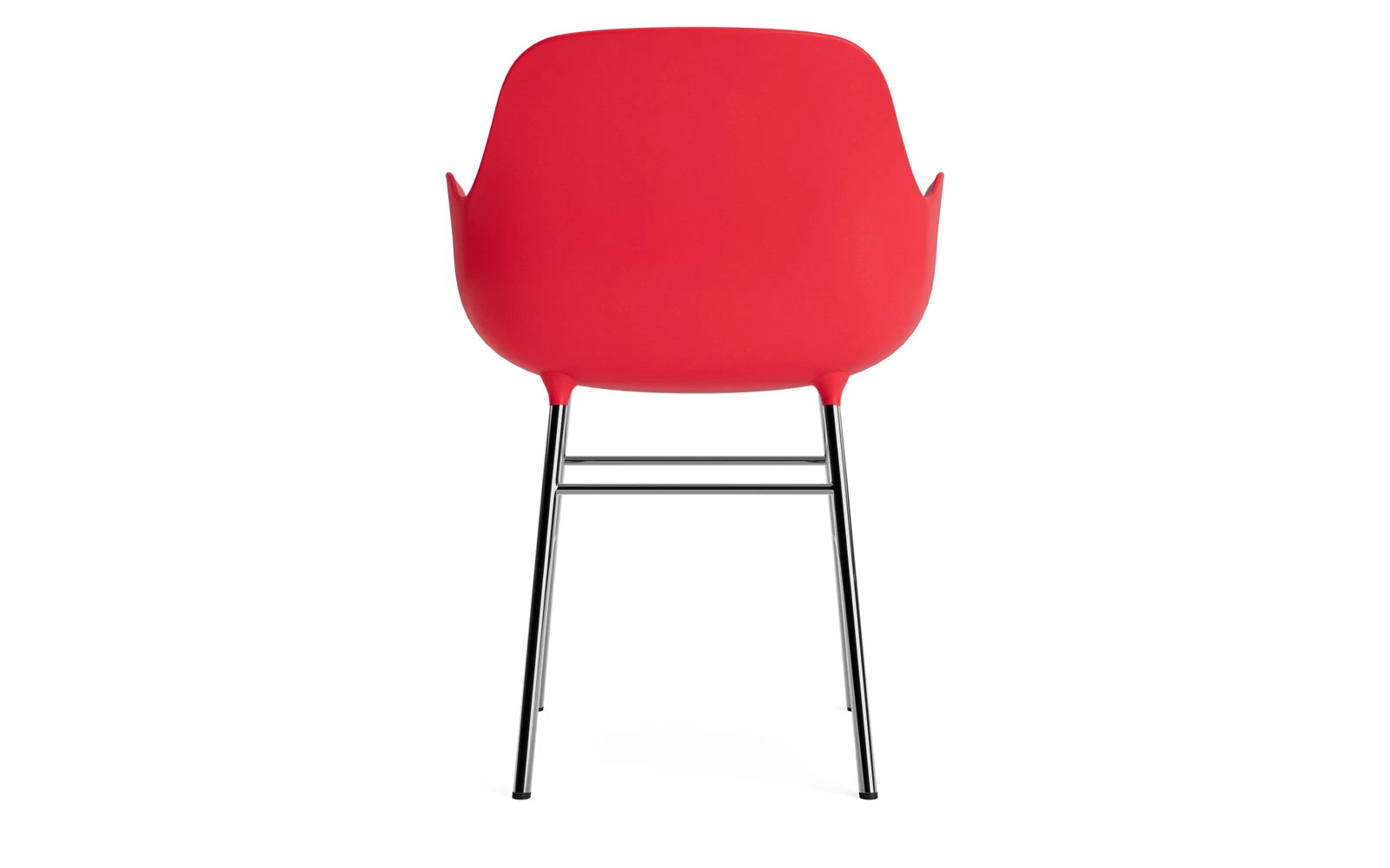 Erleben Sie den Form Lehnstuhl in strahlendem Rot von Normann Copenhagen – ein modernes Designstück, das jedem Raum einen Hauch von Luxus verleiht.