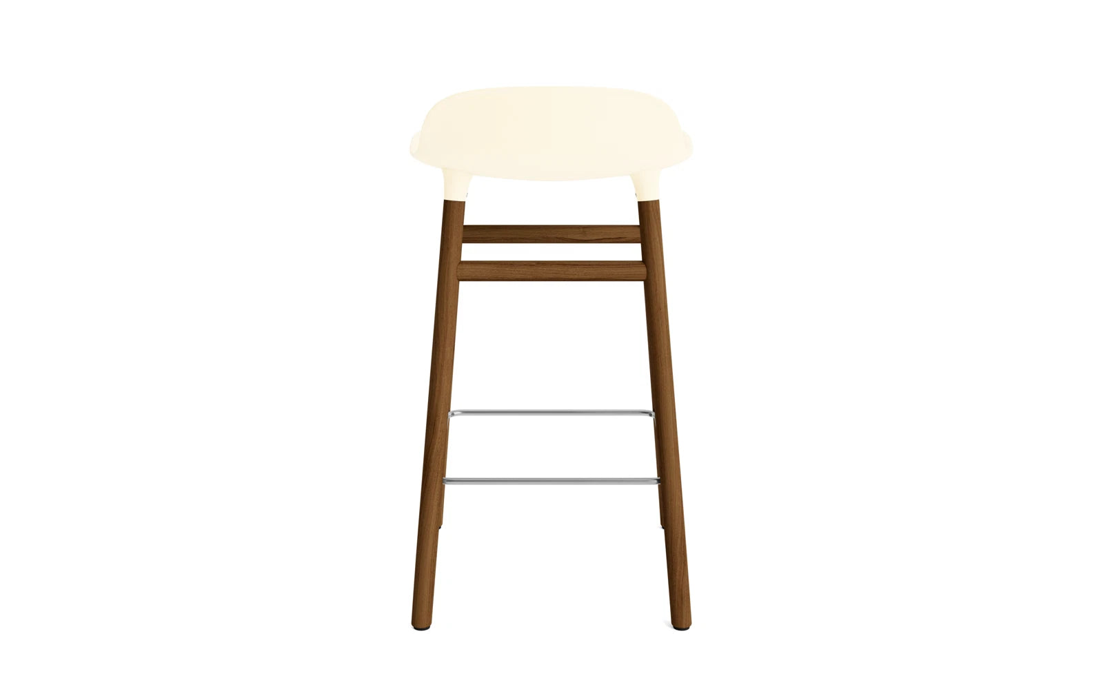 Erleben Sie den Form Barstuhl 65 cm in Creme/Walnuss von Normann Copenhagen – ein harmonisches Zusammenspiel aus modernem Design und hochwertiger Verarbeitung!
