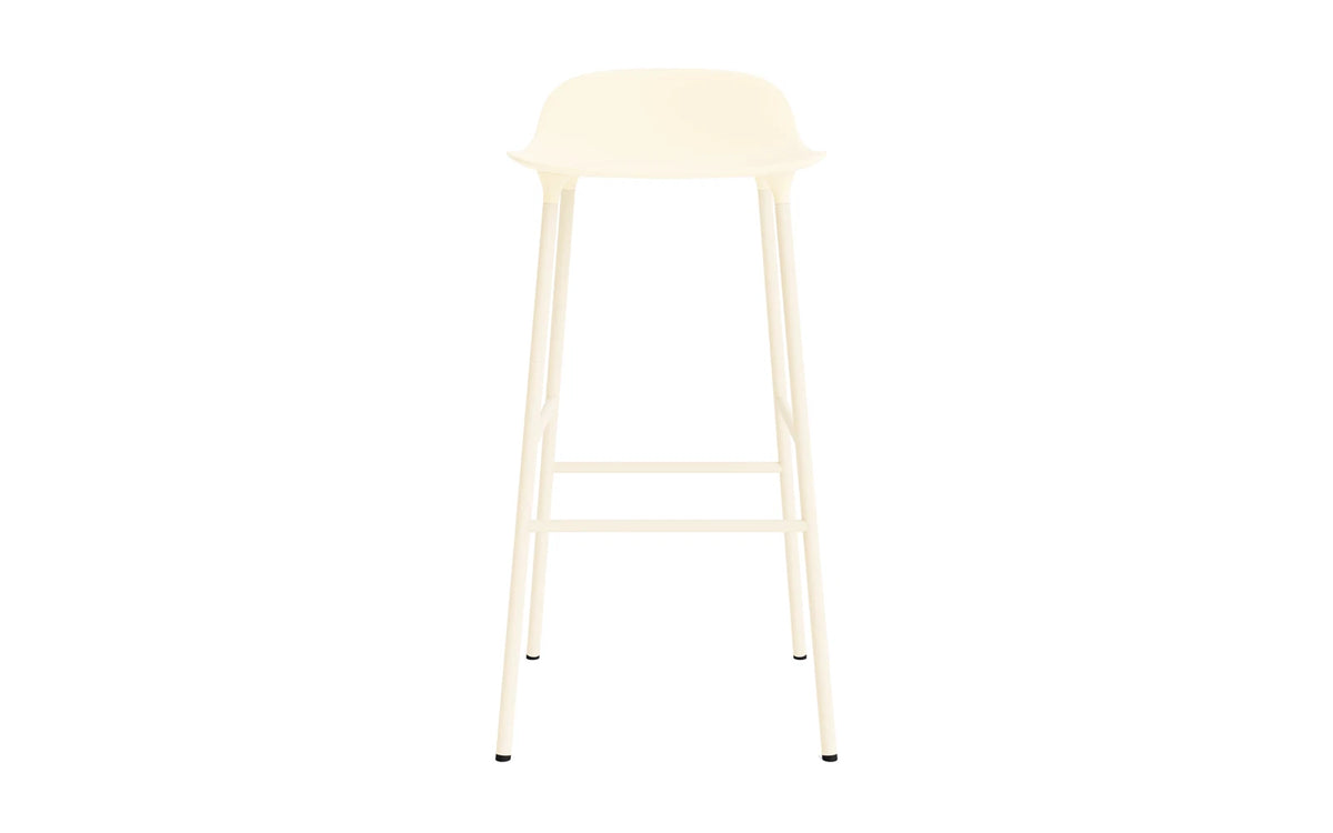Form Barstuhl 75 cm creme/Stahl in Creme präsentiert im Onlineshop von KAQTU Design AG. Barstuhl ist von Normann Copenhagen