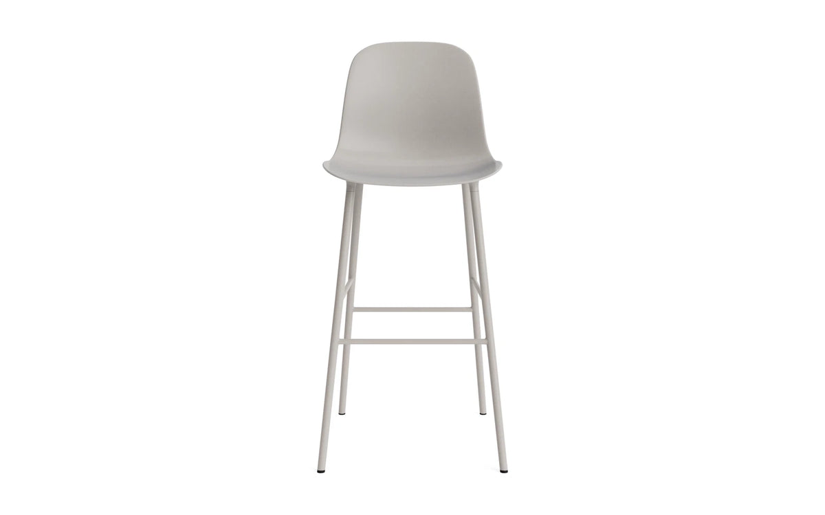 Form Barstuhl 75 cm Stahl Warmes grau in Warmes grau präsentiert im Onlineshop von KAQTU Design AG. Barstuhl ist von Normann Copenhagen