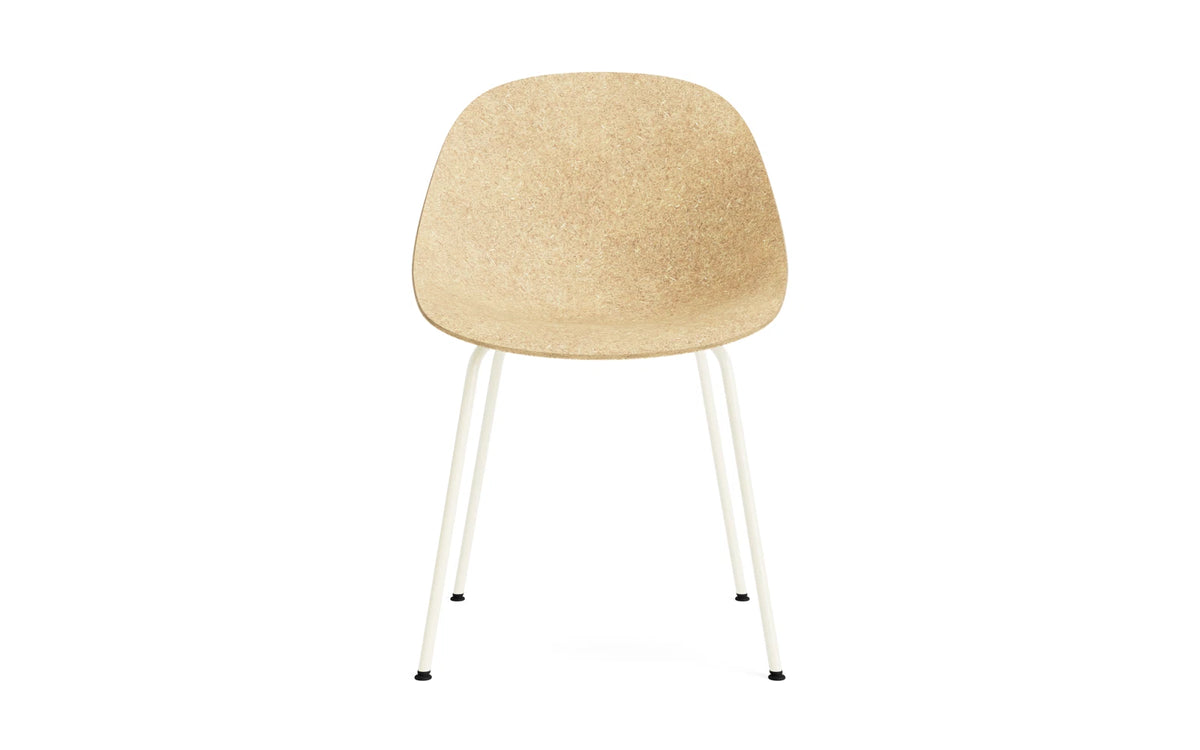 Mat Stuhl Creme stahl Hanf in Hanf präsentiert im Onlineshop von KAQTU Design AG. Stuhl ist von Normann Copenhagen