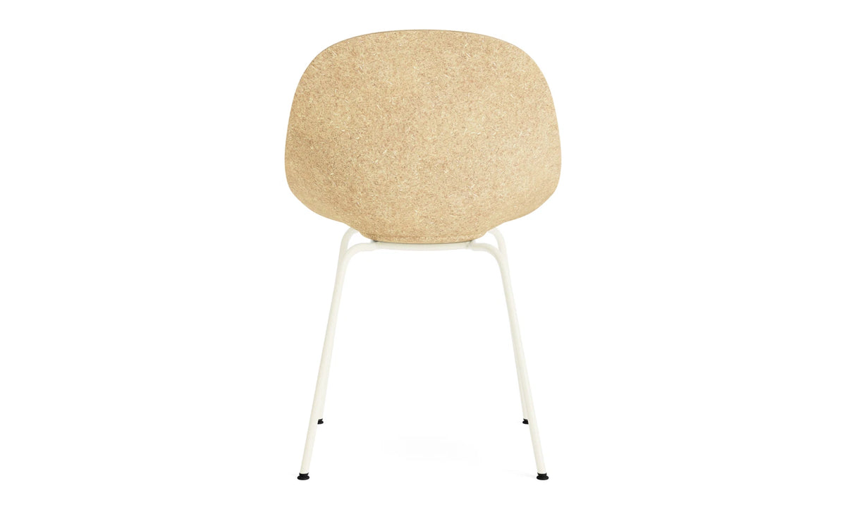 Mat Stuhl Creme stahl Hanf in Hanf präsentiert im Onlineshop von KAQTU Design AG. Stuhl ist von Normann Copenhagen