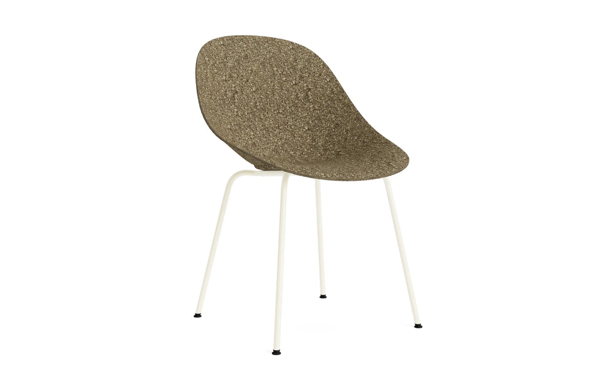 Mat Stuhl Creme stahl Seegras in Seegras präsentiert im Onlineshop von KAQTU Design AG. Stuhl ist von Normann Copenhagen