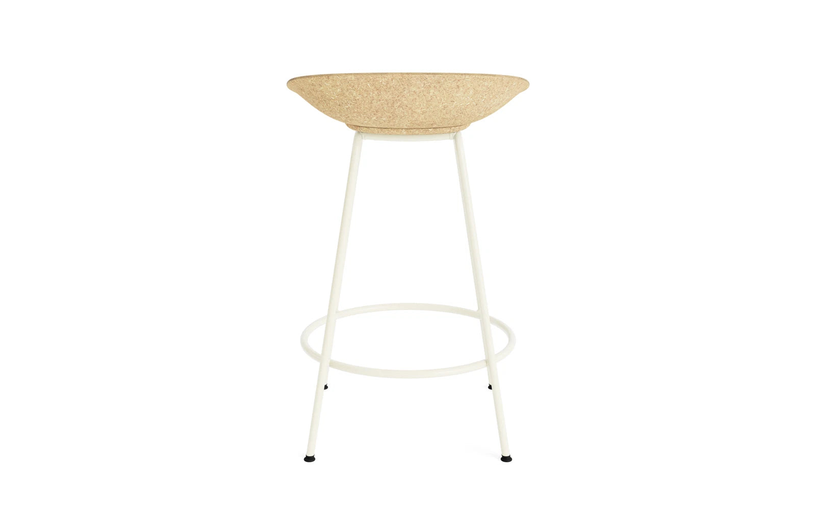 Erleben Sie den Mat Barstuhl 65 cm in Creme von Normann Copenhagen – ein eleganter, umweltfreundlicher Barstuhl aus Hanf und Stahl, perfekt für Ihr Zuhause.