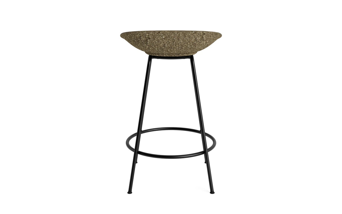 Mat Barstuhl 65 cm schwarzes Stahl Seegras in Seegras präsentiert im Onlineshop von KAQTU Design AG. Barstuhl ist von Normann Copenhagen