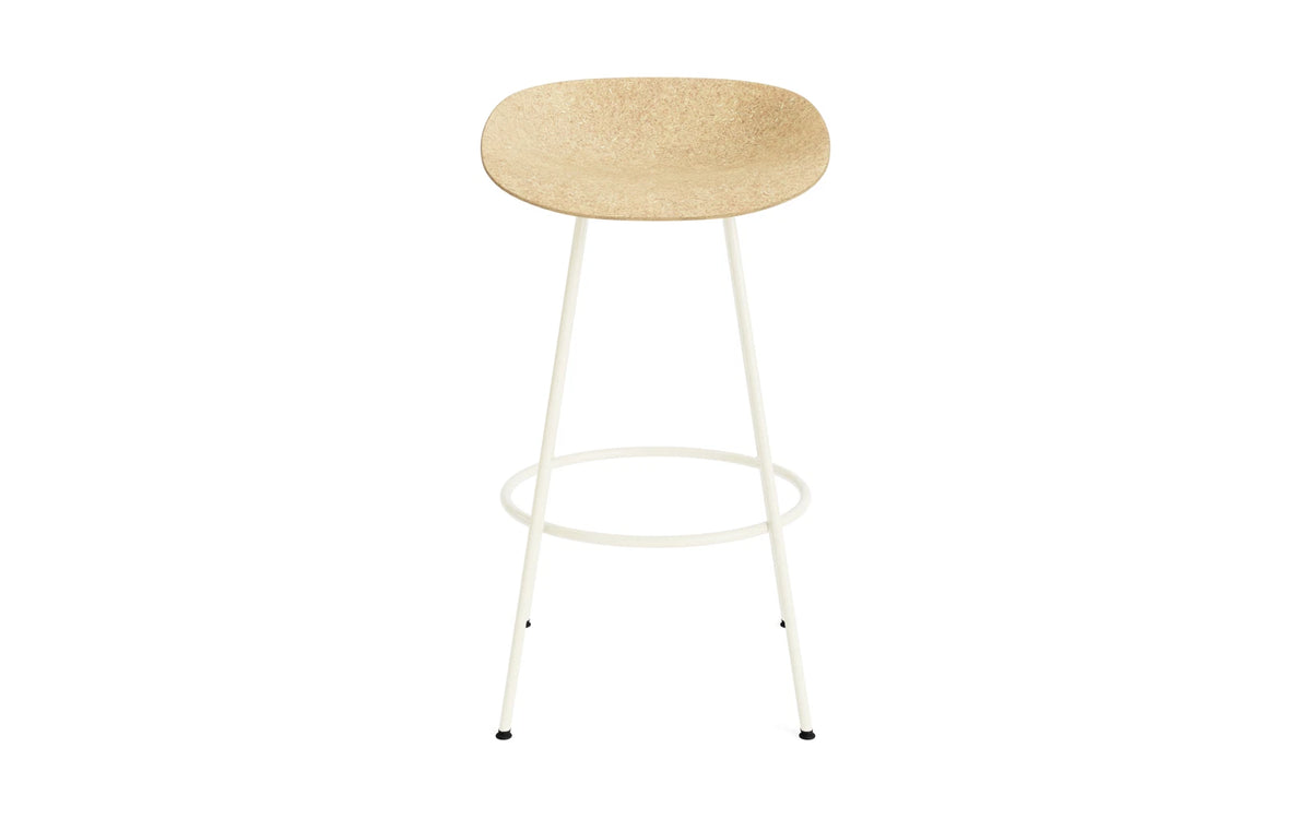 Mat Barstuhl 75 cm Creme stahl Hanf in Hanf präsentiert im Onlineshop von KAQTU Design AG. Barstuhl ist von Normann Copenhagen