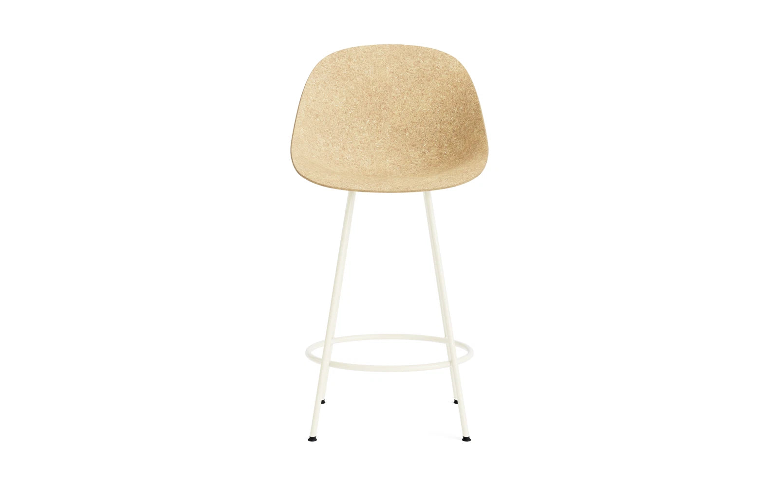 Entdecken Sie den Mat Barstuhl 65 cm in Creme von Normann Copenhagen – ein stilvoller, nachhaltiger Barstuhl aus Hanf und Stahl, ideal für moderne Wohnräume.