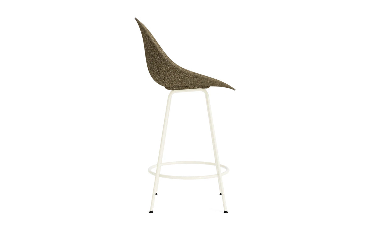 Mat Barstuhl 65 cm Creme stahl Seegras in Seegras präsentiert im Onlineshop von KAQTU Design AG. Barstuhl ist von Normann Copenhagen
