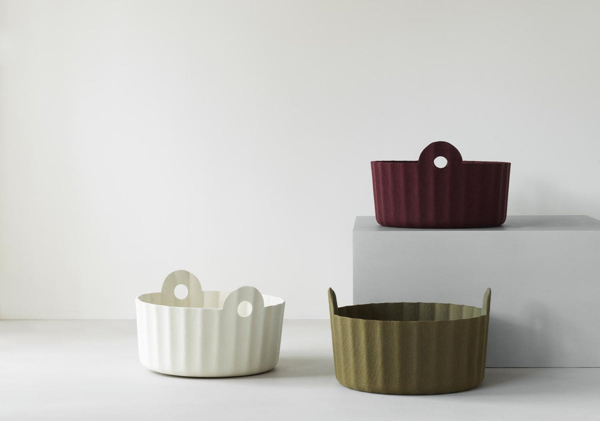 Colu Basket in Cream präsentiert im Onlineshop von KAQTU Design AG. Büromaterial ist von Normann Copenhagen