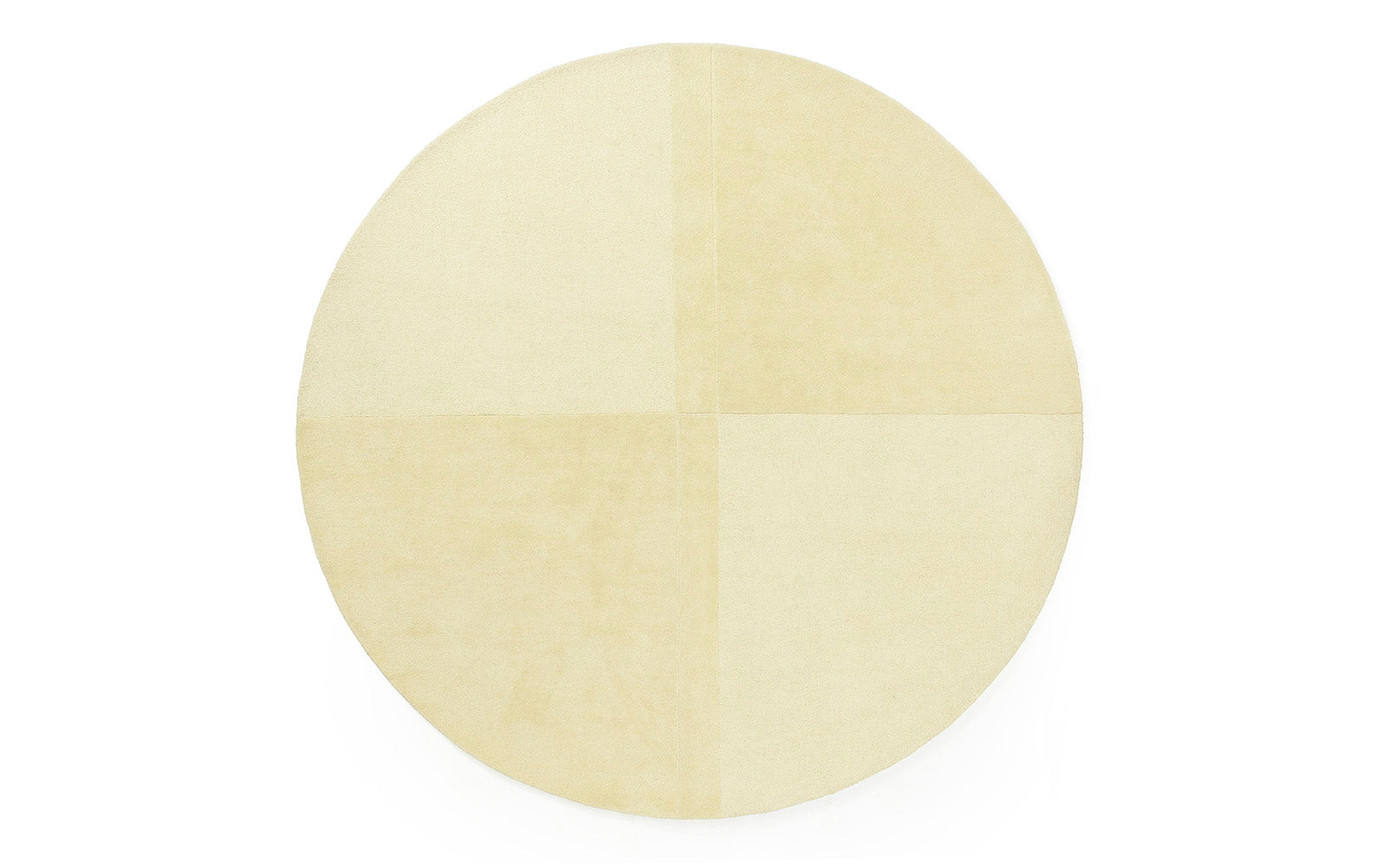 Level Teppich Ø280 cm in Light Yellow präsentiert im Onlineshop von KAQTU Design AG. Teppich ist von Normann Copenhagen