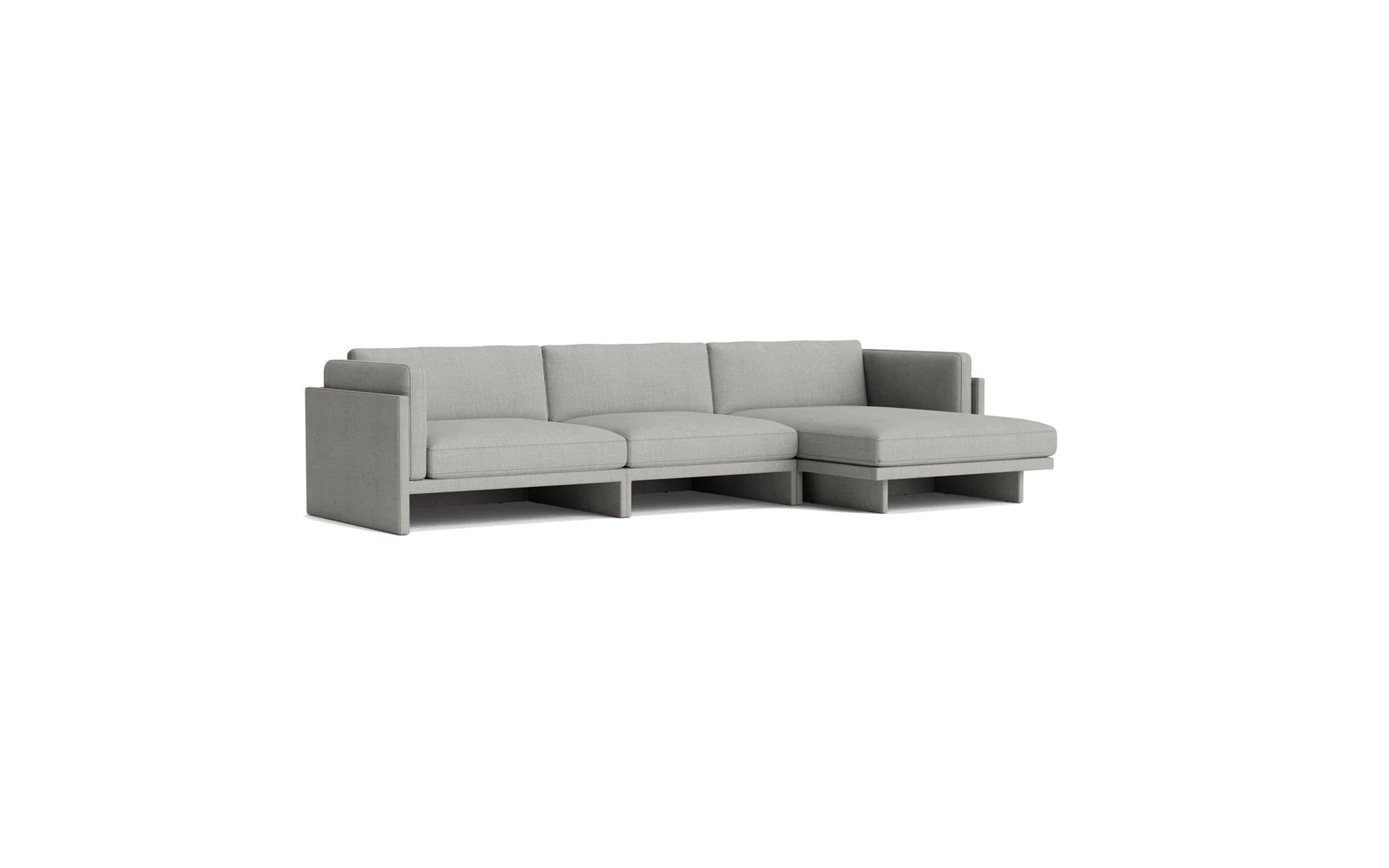 Softy modulares Sofa 4-sitzer mitt Chaise Longue in präsentiert im Onlineshop von KAQTU Design AG. L-Sofa rechts ist von Normann Copenhagen