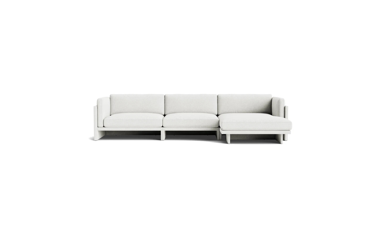 Entdecken Sie das Softy 4-Sitzer Sofa mit Chaise Longue von Normann Copenhagen – ein stilvolles, modulares Möbelstück für höchsten Komfort.