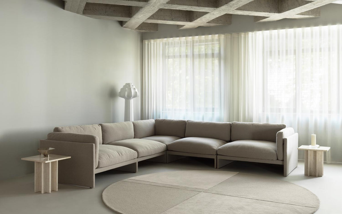 Softy Modulares Sofa 150 Ecke in Kvadrat Autumn präsentiert im Onlineshop von KAQTU Design AG. Modulares Sofa ist von Normann Copenhagen