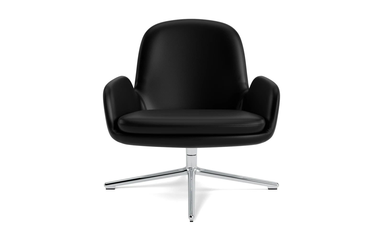 Der Era Lounge-Sessel von Normann Copenhagen vereint eleganten Stil mit robustem schwarzem Stahl und bietet unvergleichlichen Sitzkomfort.