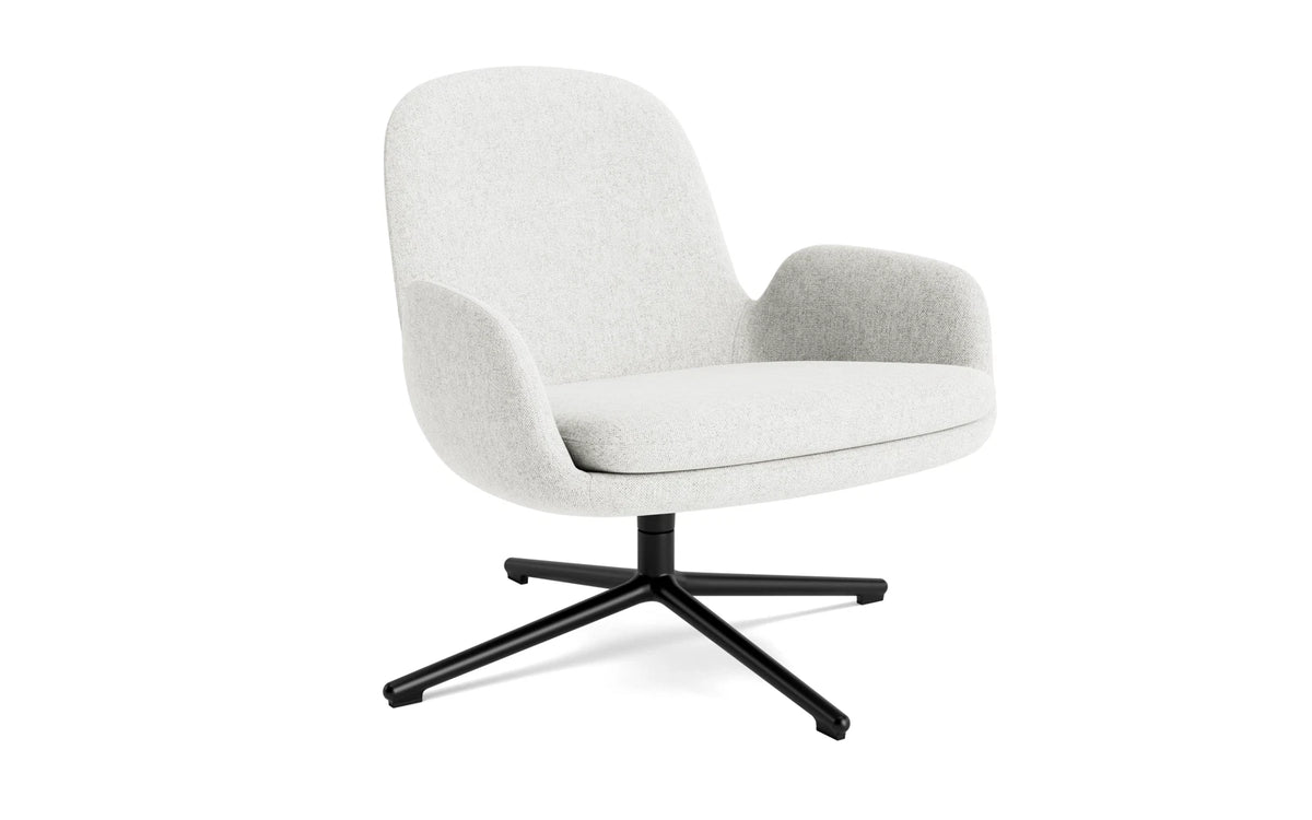 Era Lounge-Sessel niedrig mit Drehgestell schwarzes Aluminium Hallingdal in Hallingdal 110 präsentiert im Onlineshop von KAQTU Design AG. Drehsessel ist von Normann Copenhagen