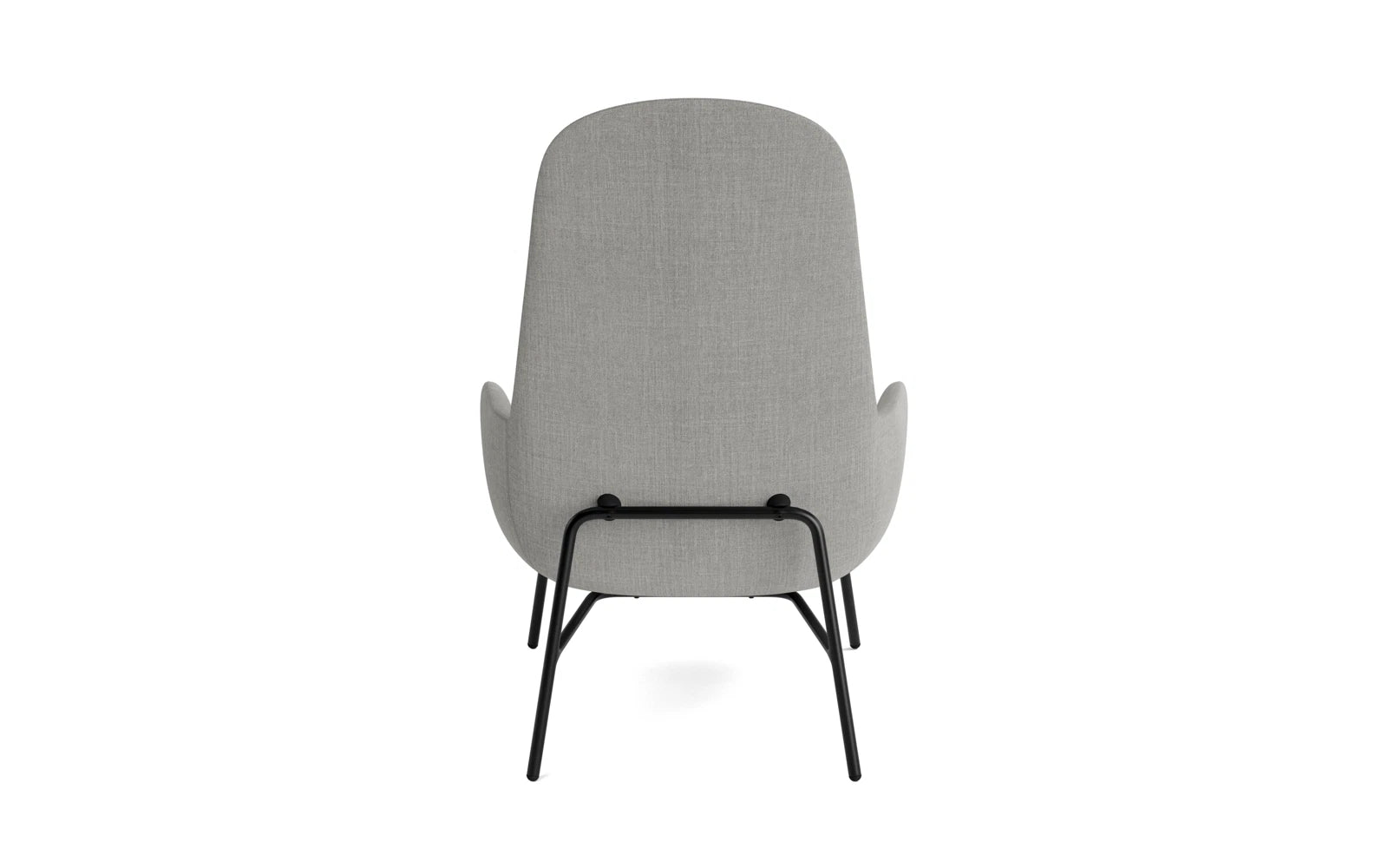Entdecken Sie den Era Lounge-Sessel von Normann Copenhagen: Ein stilvolles Möbelstück aus schwarzem Stahl, das Komfort und Eleganz vereint.