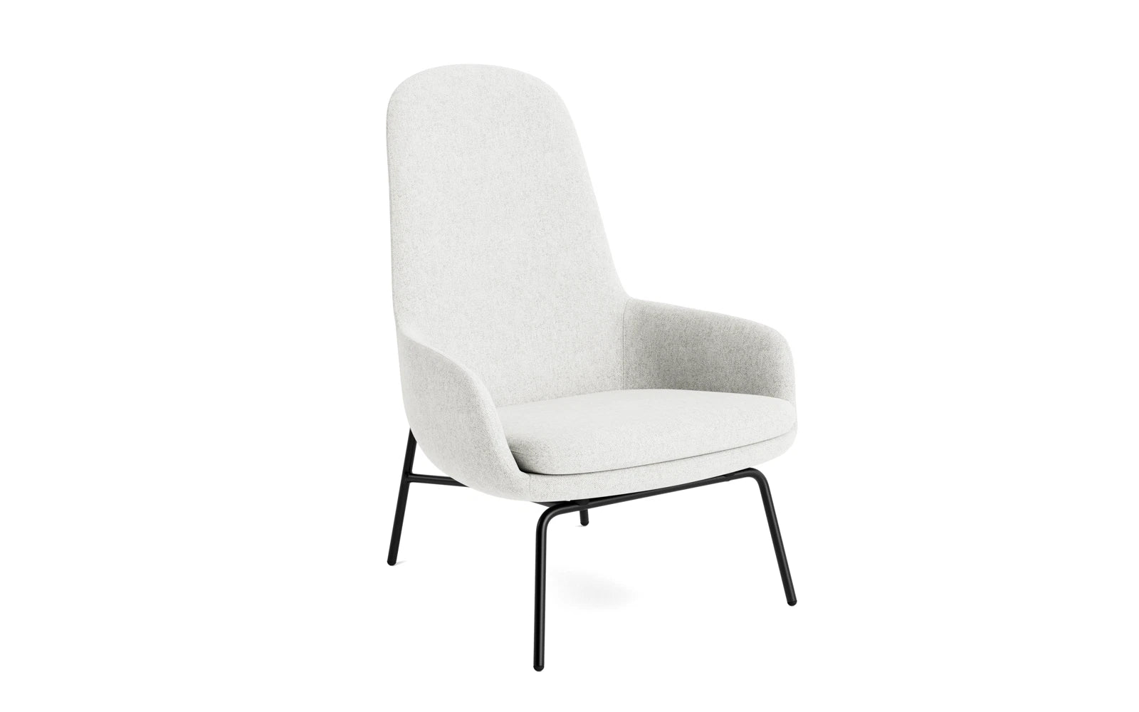 Era Lounge-Sessel hoch schwarzer Stahl Hallingdal in Hallingdal 110 präsentiert im Onlineshop von KAQTU Design AG. Sessel ist von Normann Copenhagen