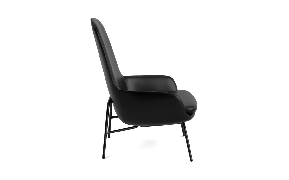 Era Lounge-Sessel hoch schwarzer Stahl Ultra in Ultra 41599 präsentiert im Onlineshop von KAQTU Design AG. Sessel ist von Normann Copenhagen