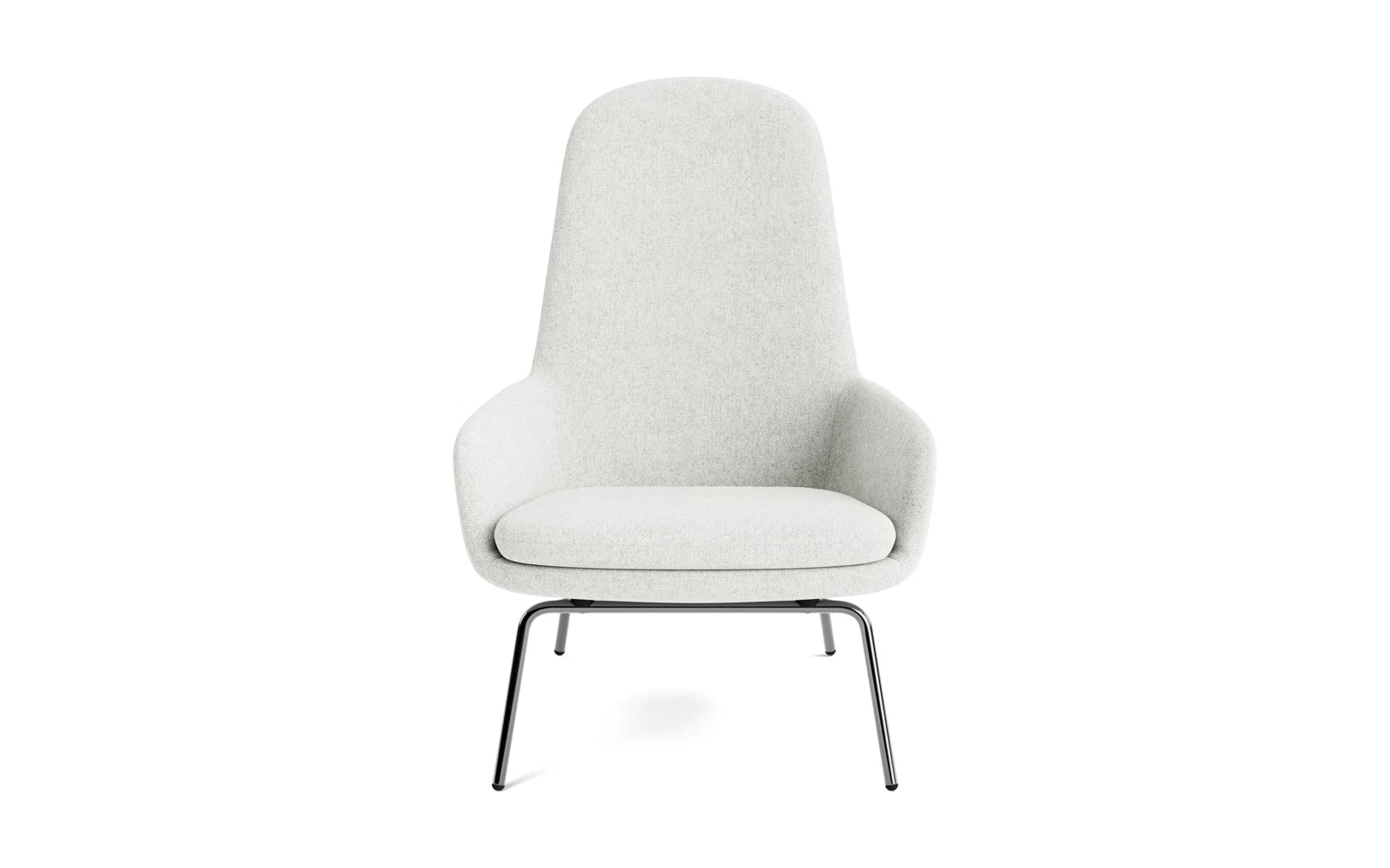 Entdecken Sie den Era Lounge-Sessel hoch Chrom Hallingdal von Normann Copenhagen – ein elegantes Möbelstück, das zeitlose Schönheit und höchsten Komfort vereint.