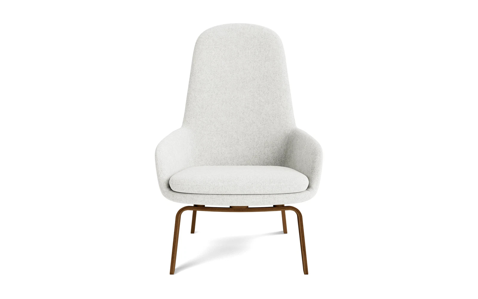Entdecken Sie den Era Lounge-Sessel hoch in Walnuss Hallingdal von Normann Copenhagen – ein elegantes Möbelstück, das zeitloses Design und höchsten Komfort vereint.