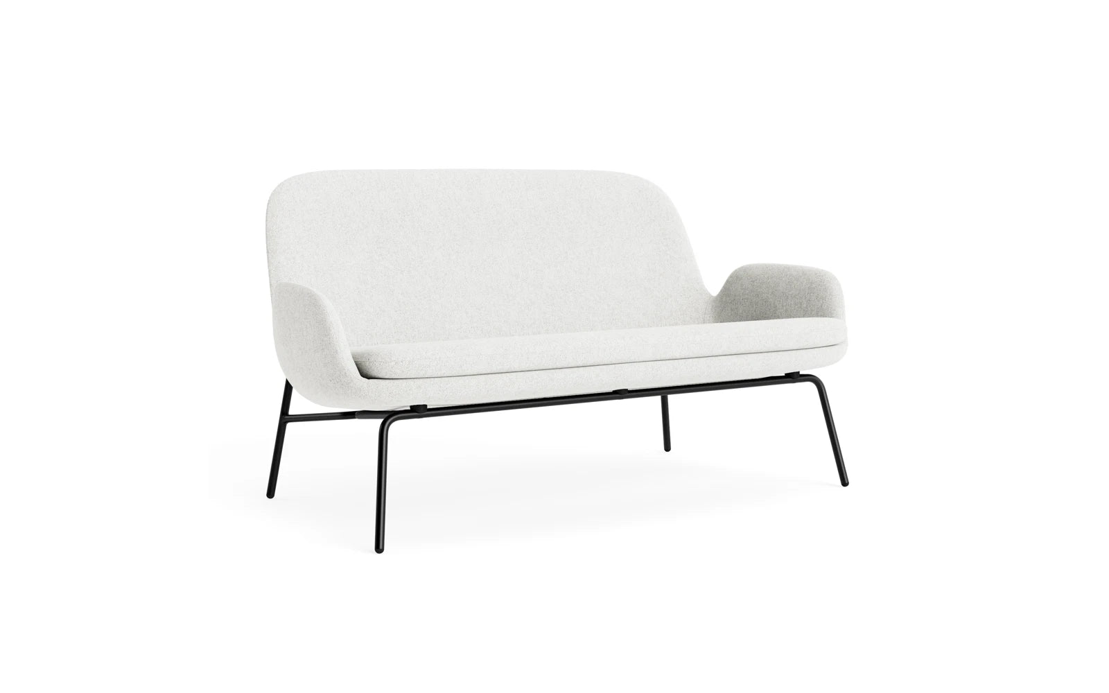 Era Sofa schwarzer Stahl Hallingdal in Hallingdal 110 präsentiert im Onlineshop von KAQTU Design AG. 2er Sofa ist von Normann Copenhagen