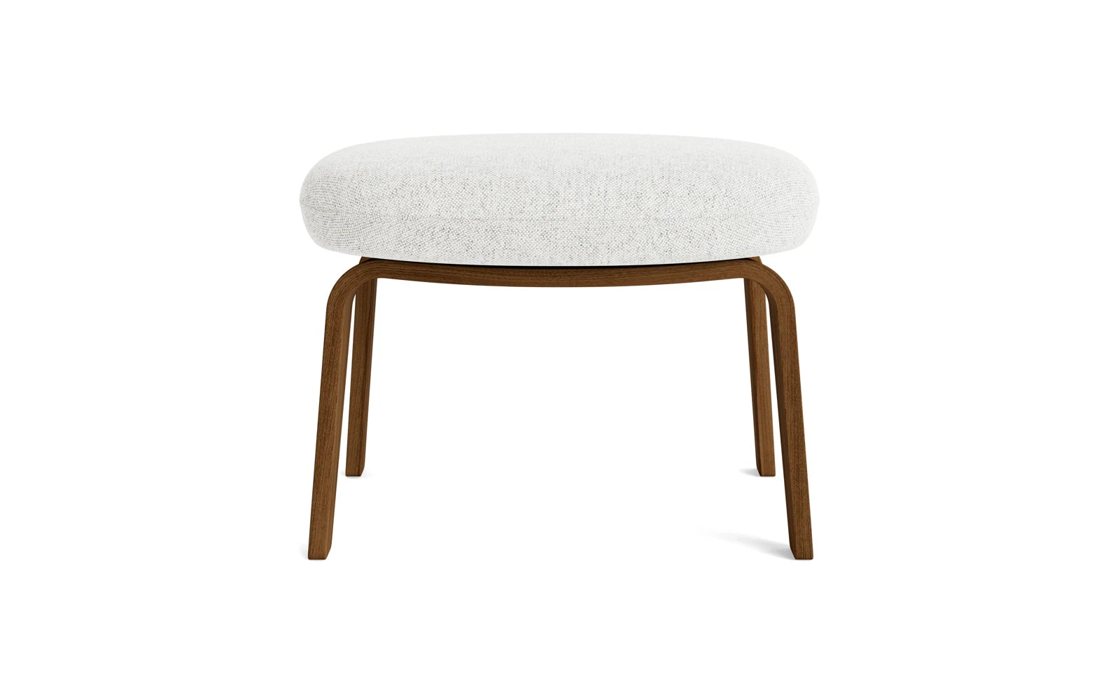 Erleben Sie den Era Fusshocker von Normann Copenhagen: Ein stilvolles Möbelstück aus Walnuss und Hallingdal, das Komfort und Eleganz vereint.