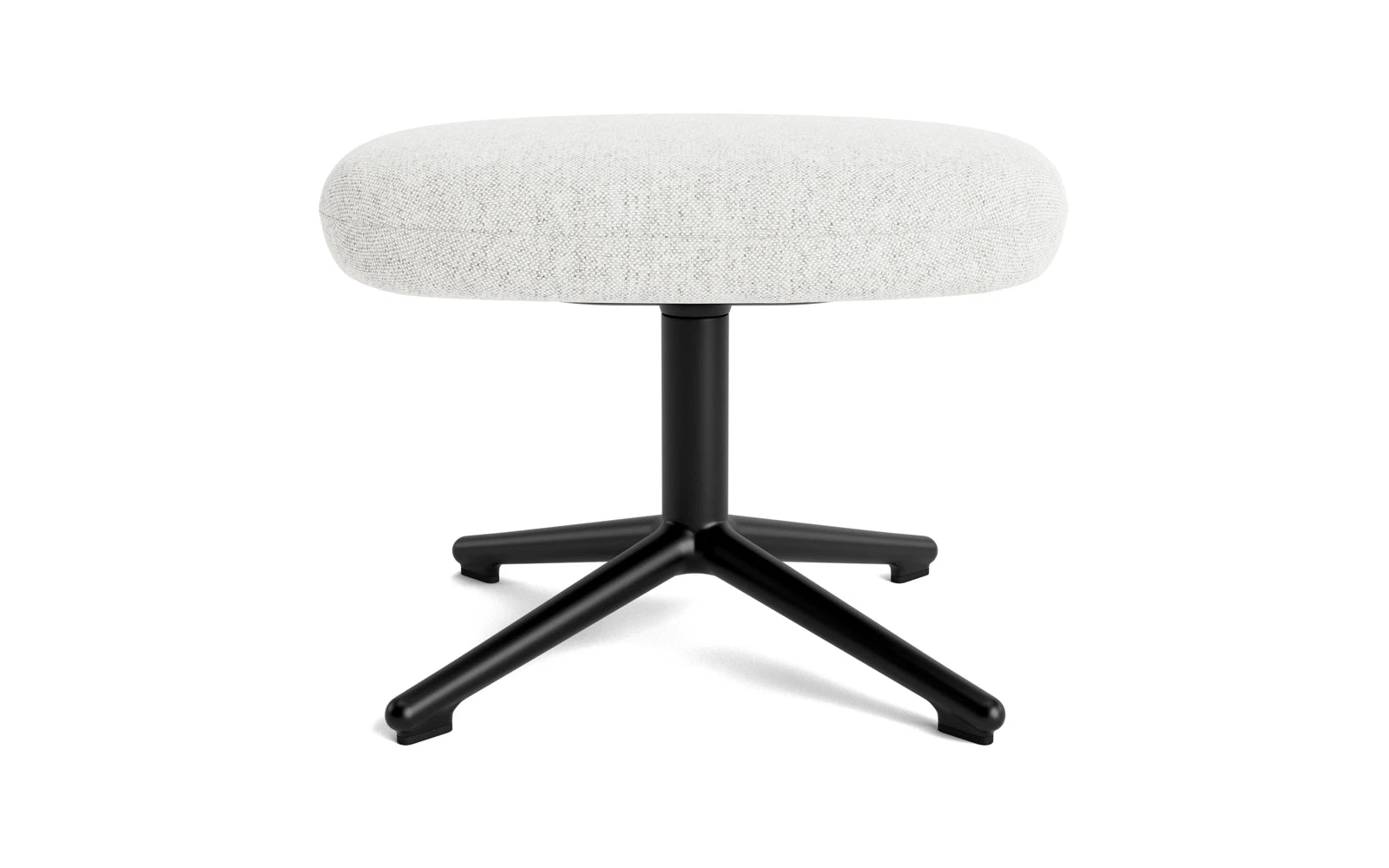 Erleben Sie den Era Fusshocker Swivel von Normann Copenhagen – ein stilvoller Hocker aus robustem Aluminium und hochwertigem Hallingdal-Stoff, der Eleganz und Funktionalität perfekt kombiniert.