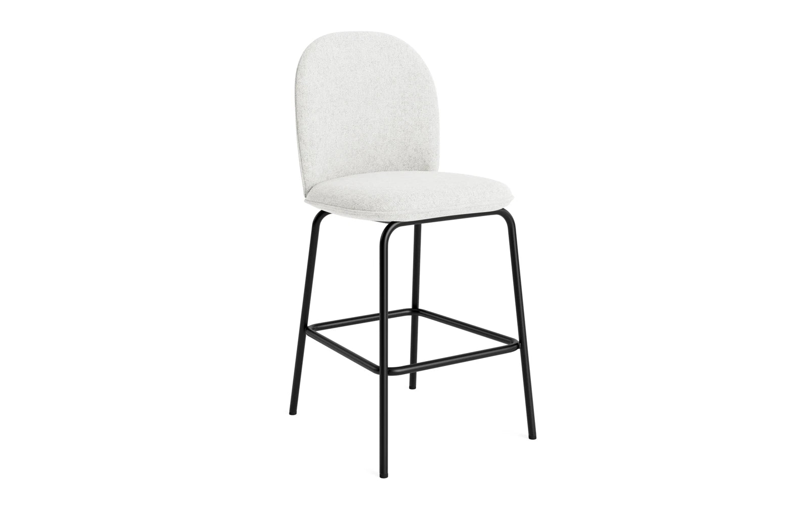 Ace Barstuhl 65 cm gepolstert, Schwarz Stahl, Hallingdal in Hallingdal 110 präsentiert im Onlineshop von KAQTU Design AG. Barstuhl ist von Normann Copenhagen