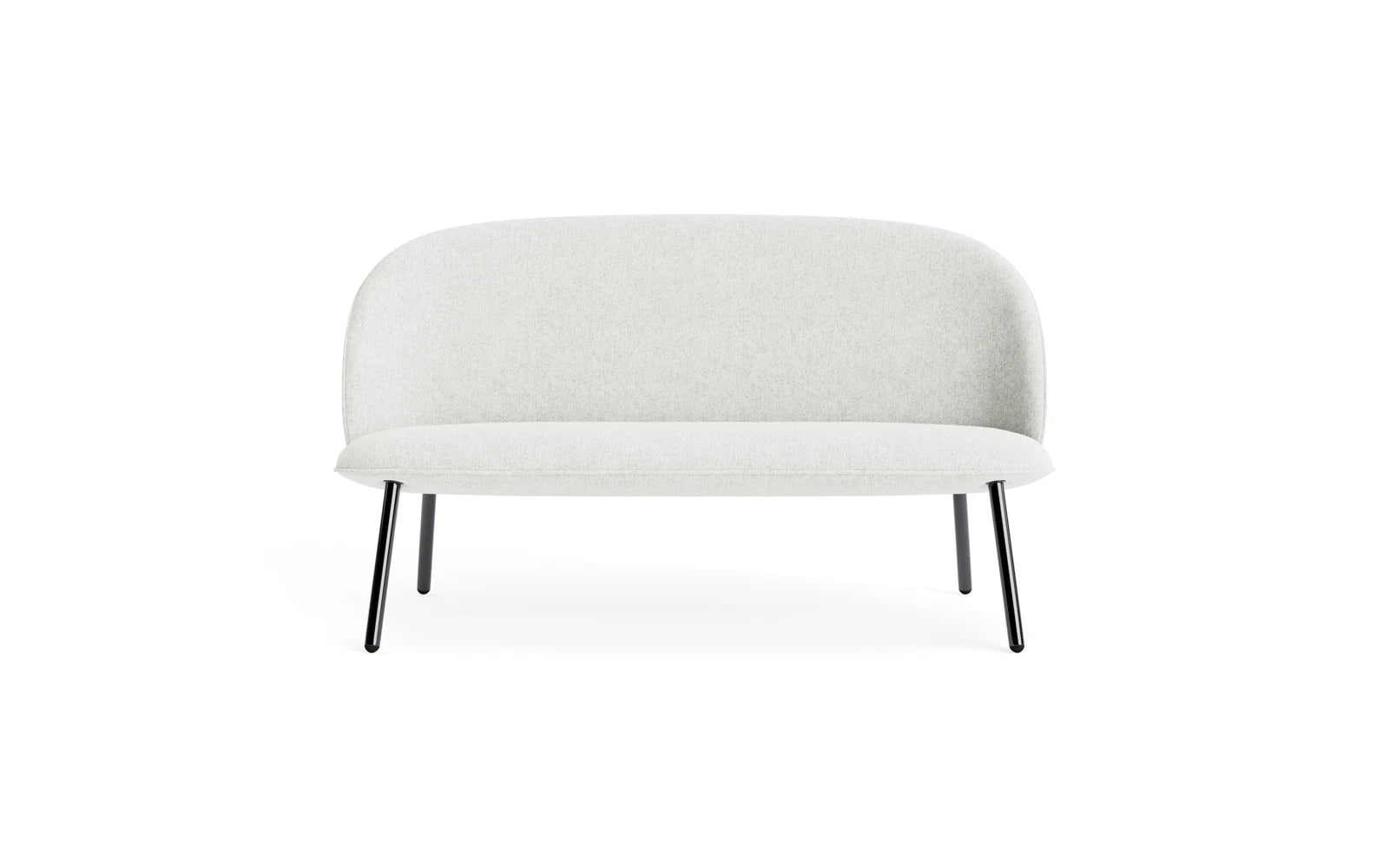 Erleben Sie das Ace Sofa von Normann Copenhagen: Stilvolles, kompaktes Möbelstück aus schwarzem Metallic-Stahl, perfekt für moderne, kleine Räume.