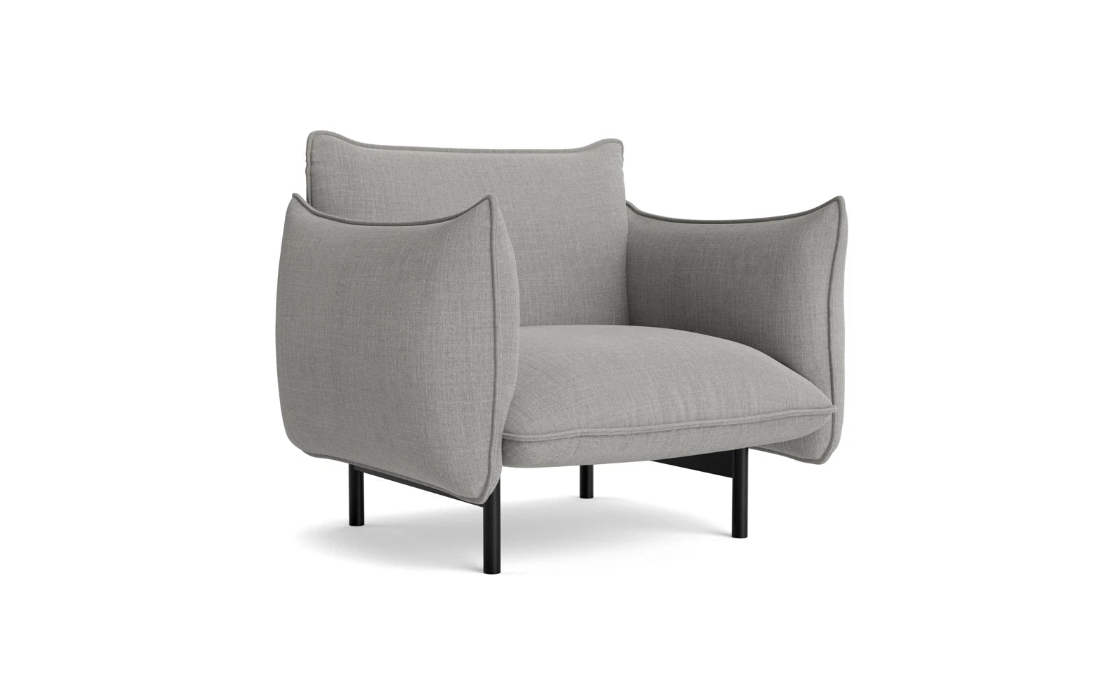 Ark Lounge-Sessel Schwarz Stahl Remix in Remix 133 präsentiert im Onlineshop von KAQTU Design AG. Sessel ist von Normann Copenhagen