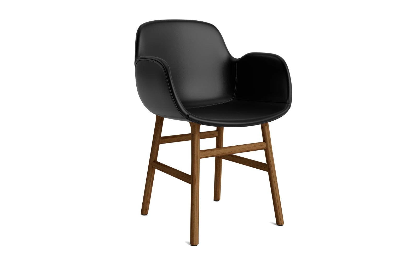 Eleganter Form Armlehnstuhl: Zeitgenössisches Design, hochwertige Materialien, minimalistisch und einladend.