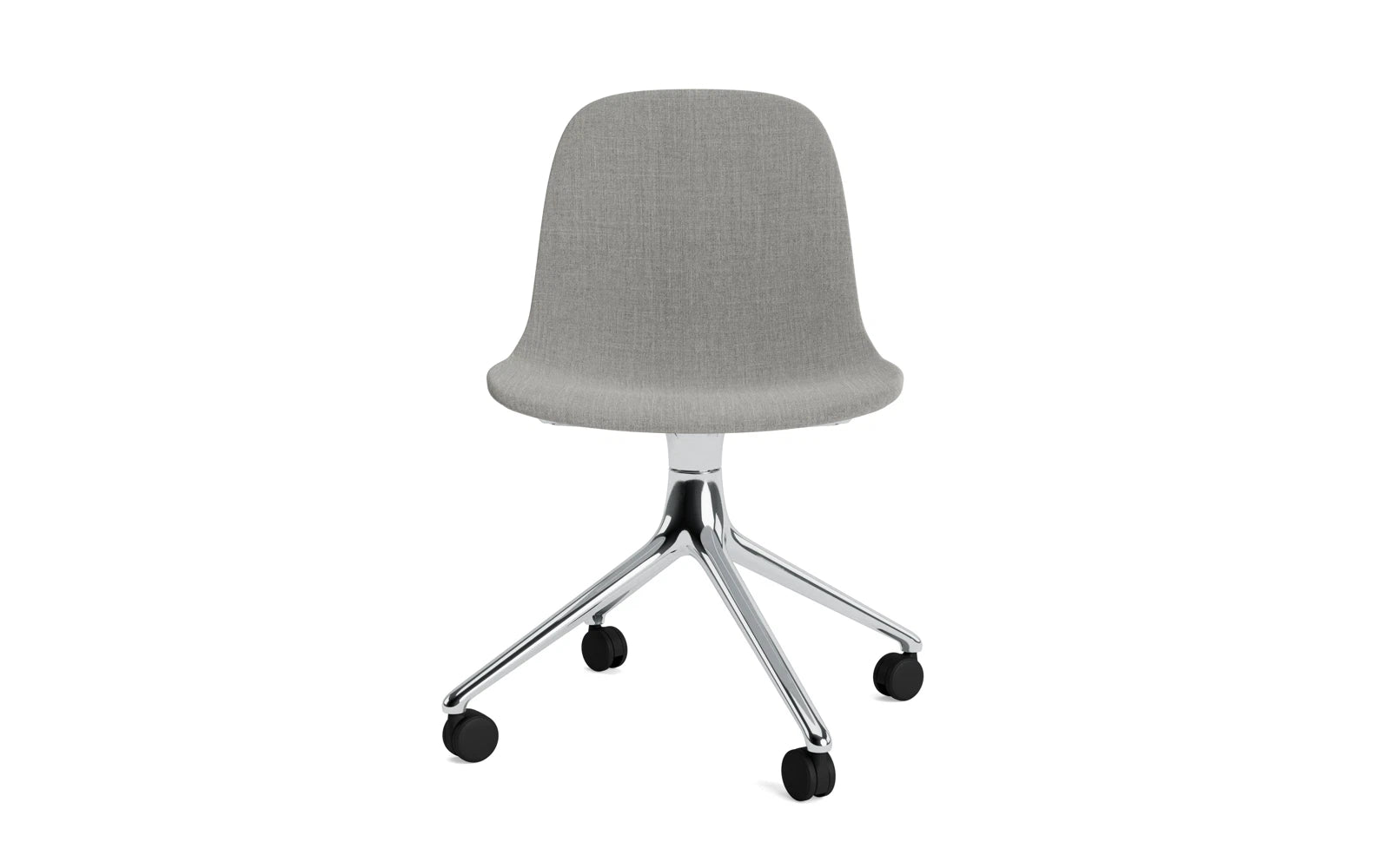 Erleben Sie den Form Drehstuhl 4W von Normann Copenhagen – ein stilvoller, anpassbarer Drehstuhl mit robustem Aluminiumgestell und unzähligen Designoptionen.