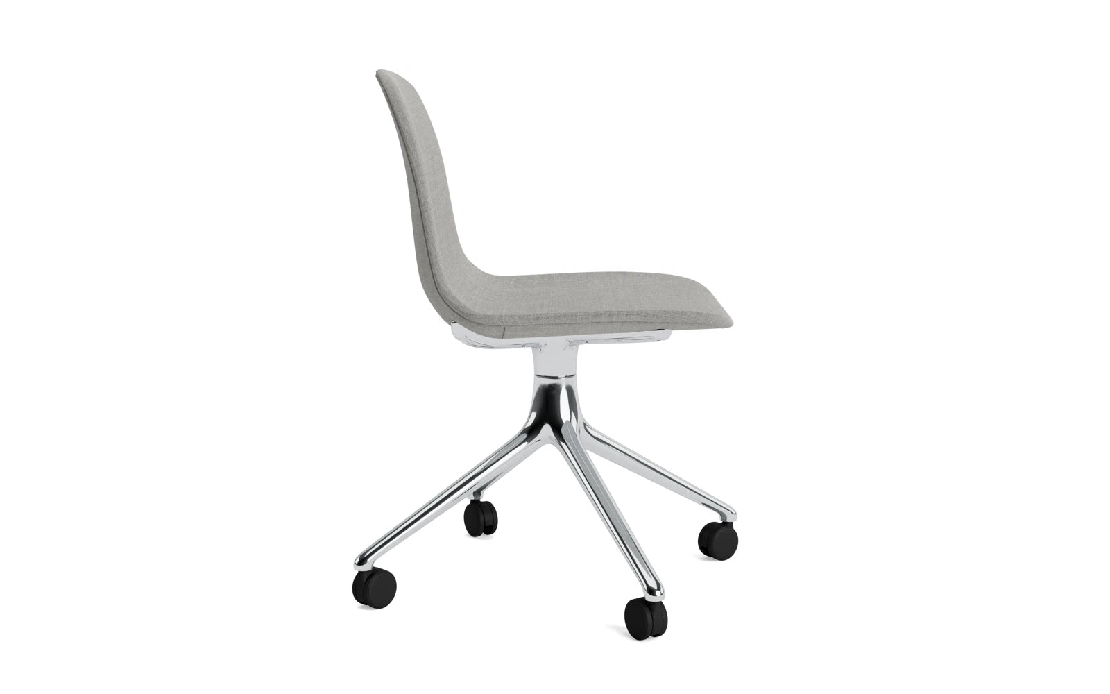 Entdecken Sie den Form Drehstuhl 4W von Normann Copenhagen – ein eleganter, vielseitiger Drehstuhl mit Aluminiumgestell und über 40.000 Kombinationsmöglichkeiten.