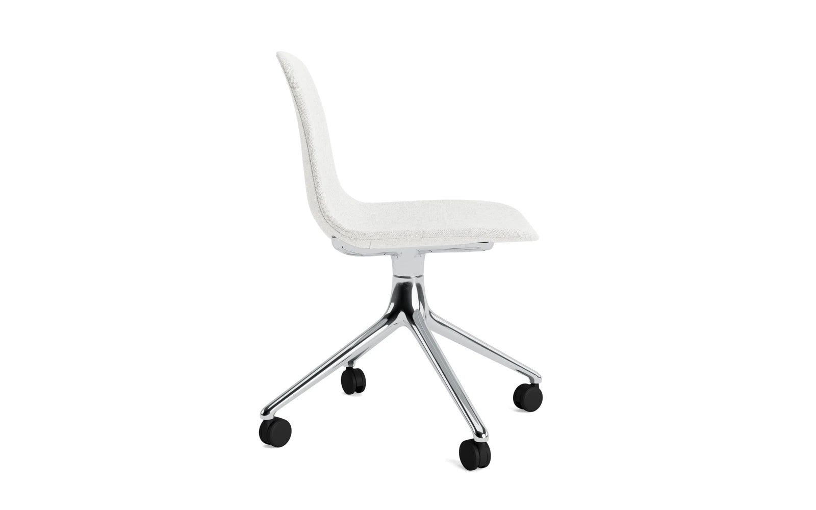 Entdecken Sie den Form Drehstuhl 4W von Normann Copenhagen – ein eleganter Aluminiumstuhl mit hochwertiger Hallingdal-Polsterung, der Stil und Funktionalität perfekt kombiniert.