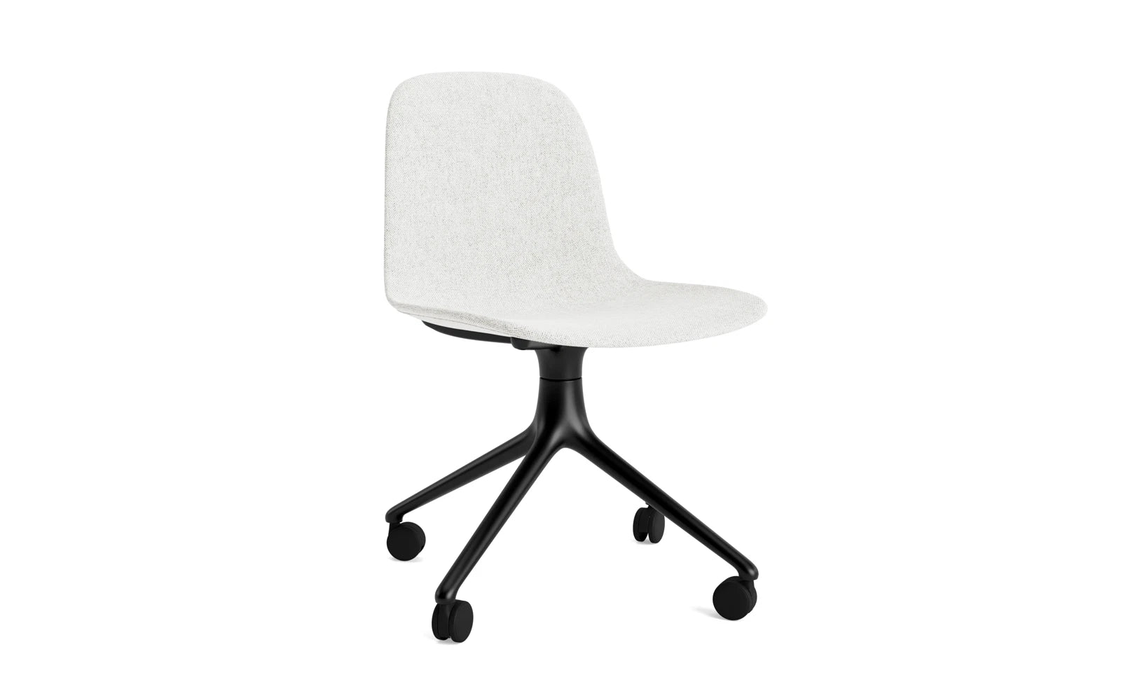 Form Drehstuhl 4W schwarzes Aluminium Vollpolster Hallingdal in Hallingdal 110 präsentiert im Onlineshop von KAQTU Design AG. Drehstuhl ist von Normann Copenhagen