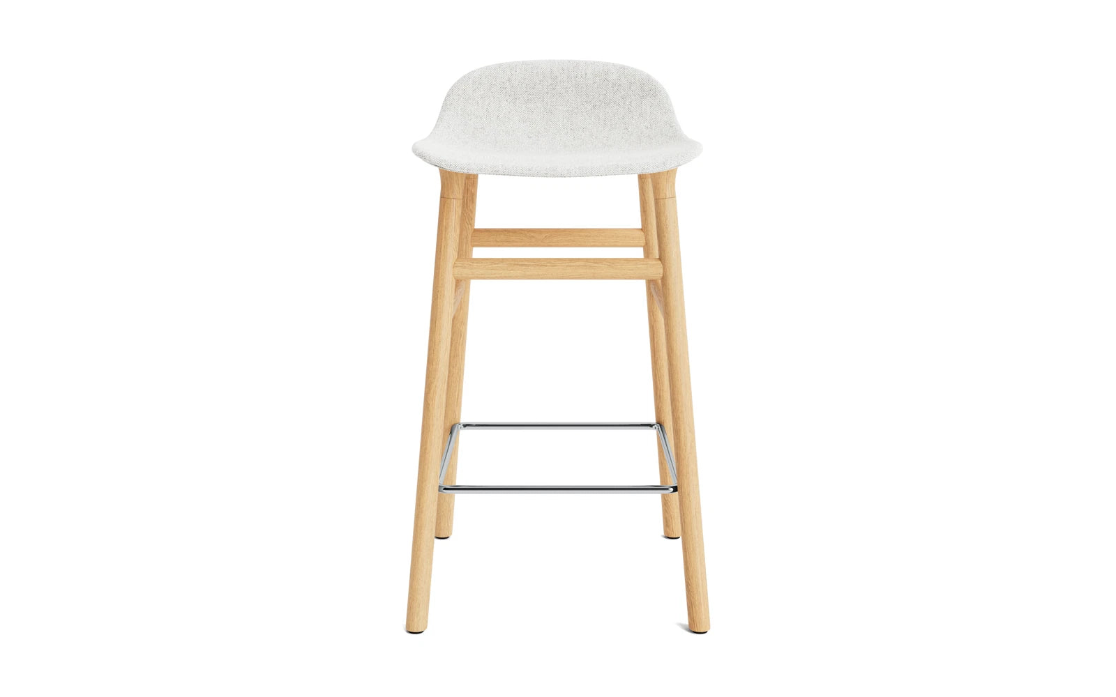 Erleben Sie den Form Barstuhl 65 cm von Normann Copenhagen – gepolstert mit edlem Hallingdal, vereint er Komfort und modernes Design für Ihr Zuhause.