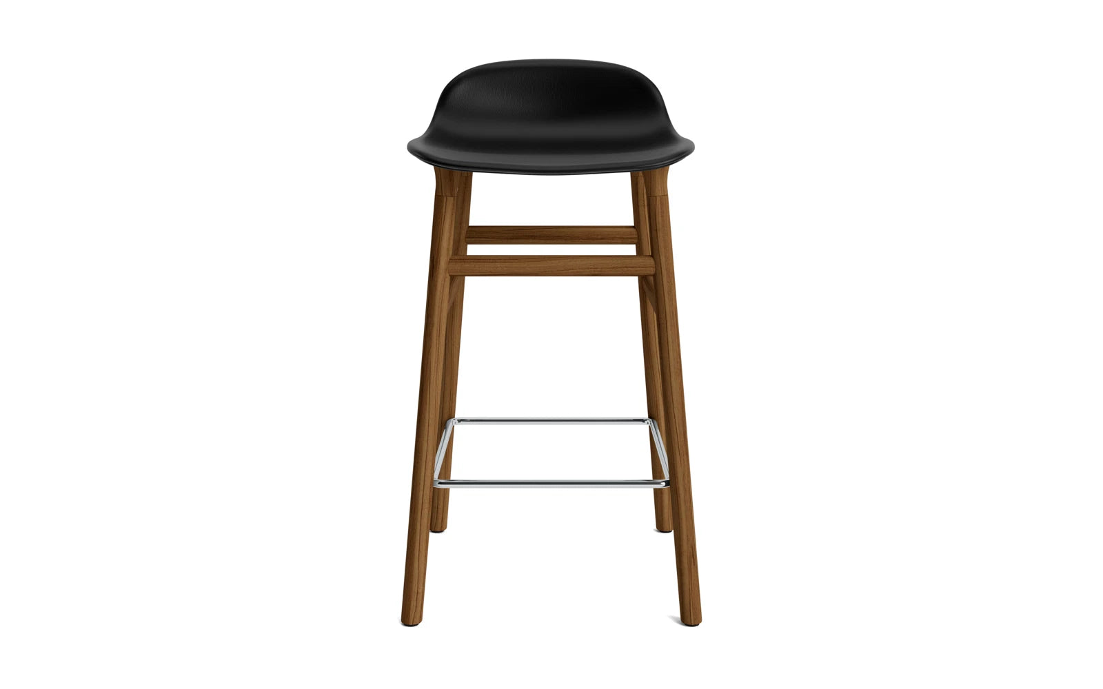 Erleben Sie den Form Barstuhl 65 cm gepolstert Walnuss Ultra von Normann Copenhagen – ein elegantes Möbelstück, das Komfort und zeitgenössisches Design harmonisch verbindet.